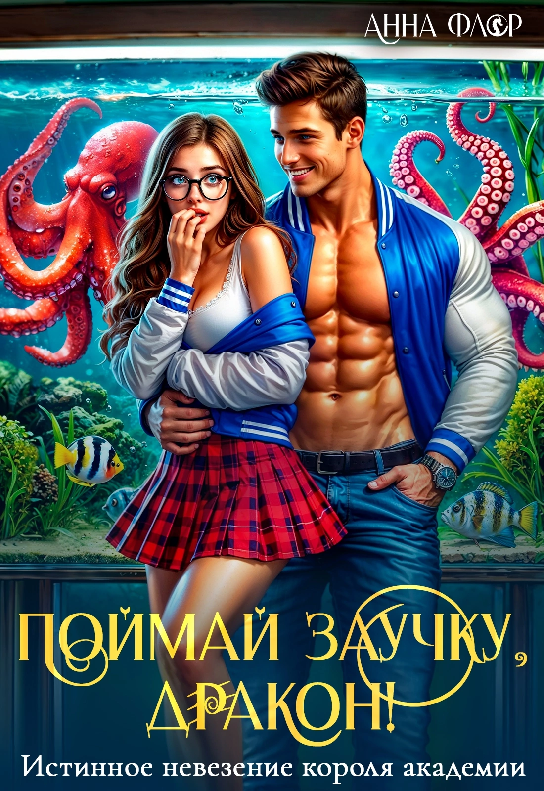 Поймай заучку, дракон! Истинное невезение короля академии — Анна Флор